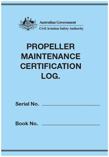 Propeller maintenance certification log