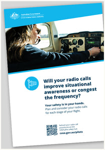 Radio calls improve situational awareness poster