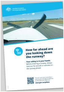How far ahead are you looking down the runway? poster