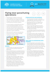 Flying near parachuting operations