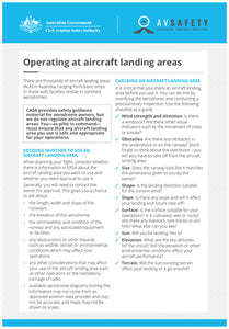 Operating at aircraft landing areas