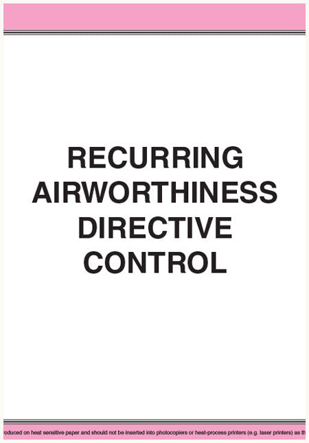 Recurring airworthiness directive control