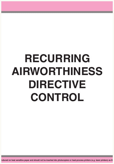 Recurring airworthiness directive control – CASA Online store