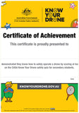 Drone certificate for secondary students