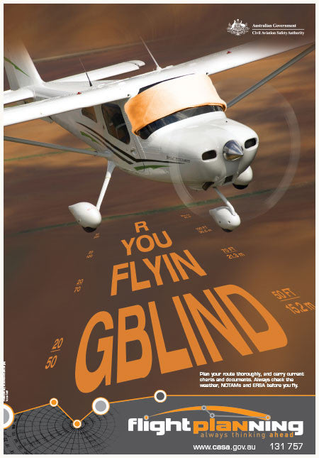 Flight planning poster - Are you flying blind?
